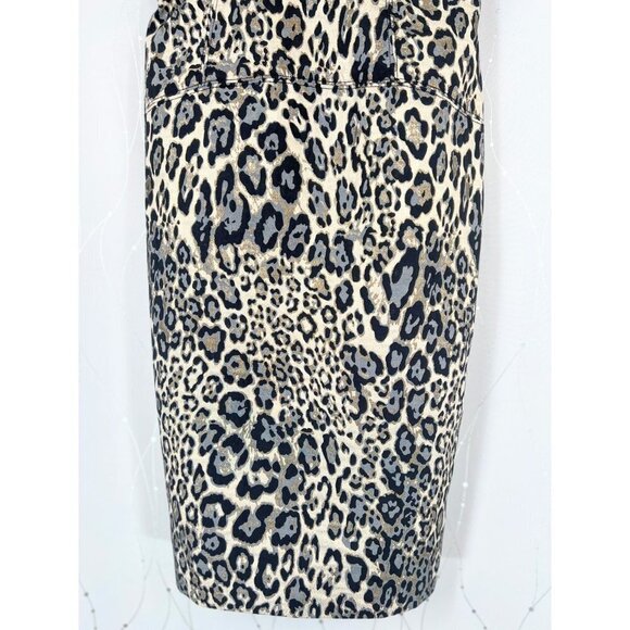 J. Crew Collection Strapless Metallic Leopard Spot Party Dress $248 - Picture 11 of 16